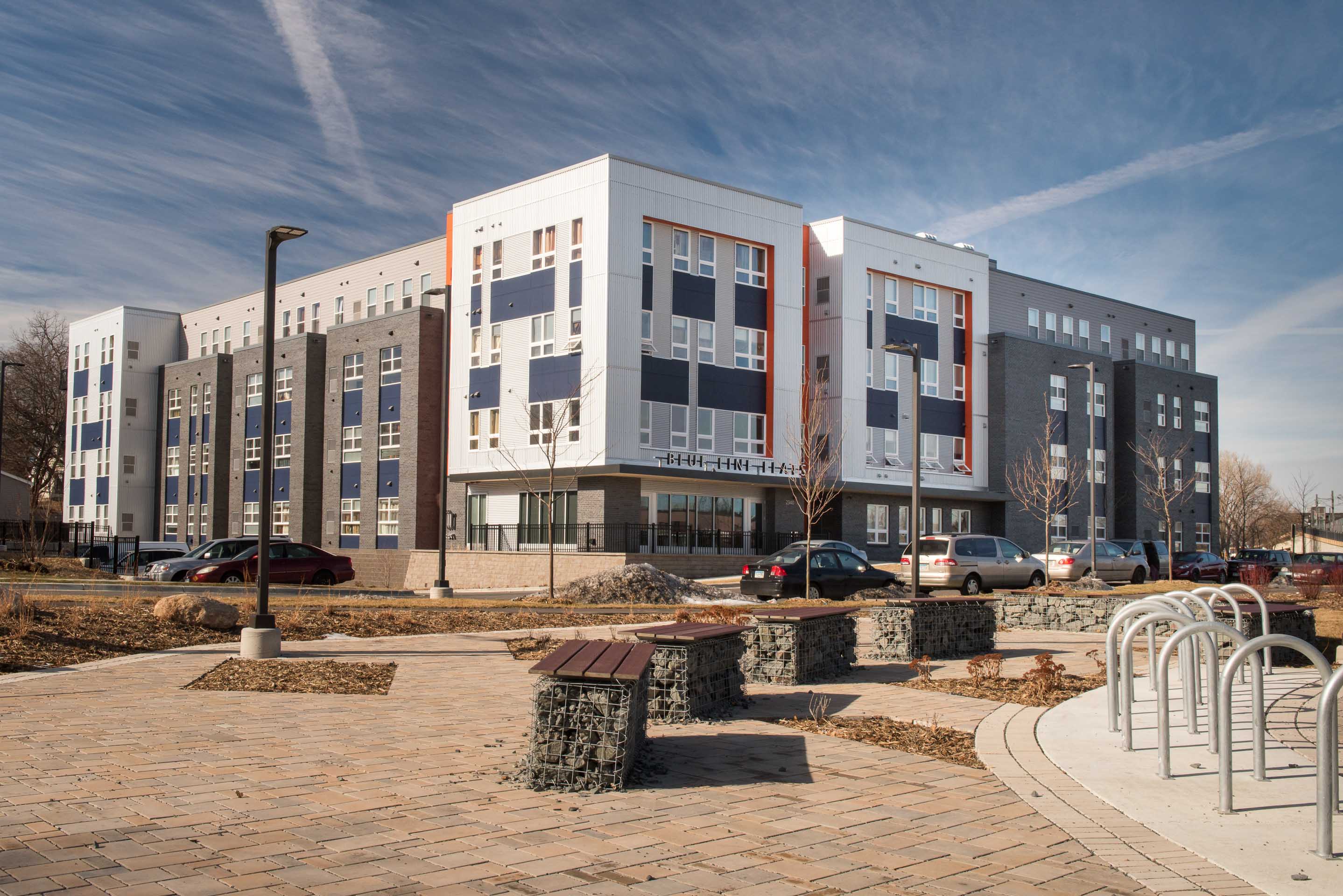 Hennepin County supported the development of Blue Line Flats to provide affordable housing for individuals living with HIV or AIDS using funding from AHIF and TOD.