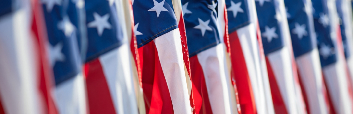 American flags