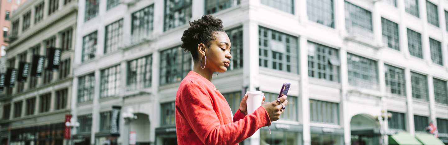 Woman on phone