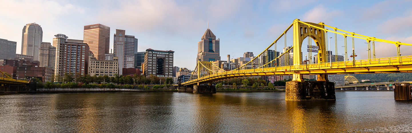  Early in the morning from the Allegheny landing