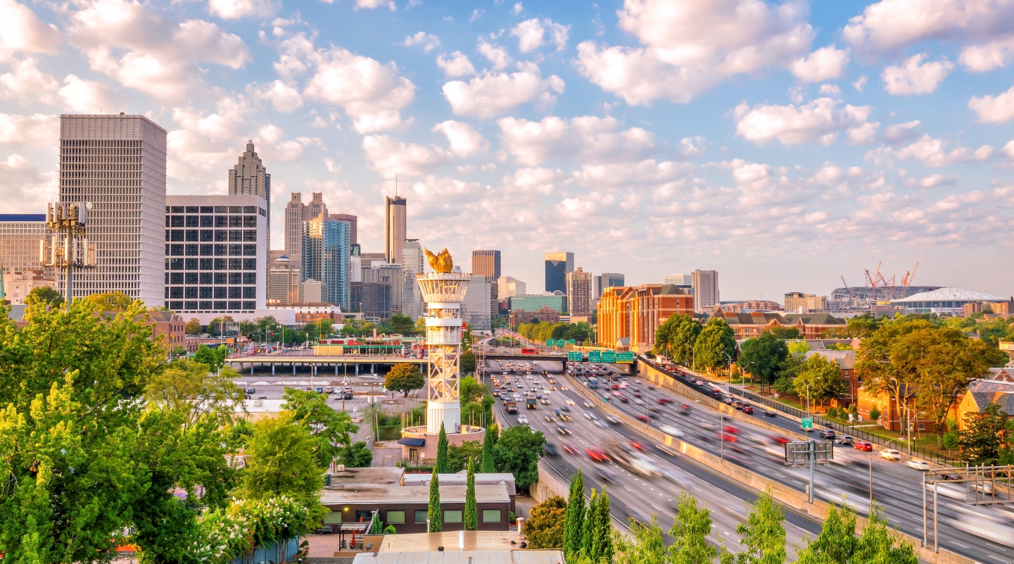 Highway and skyline