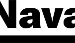 Nava logo, black font underlined in thick black line