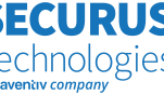 Securus Technologies logo, "Securus Technologies - an aventiv company" in blue