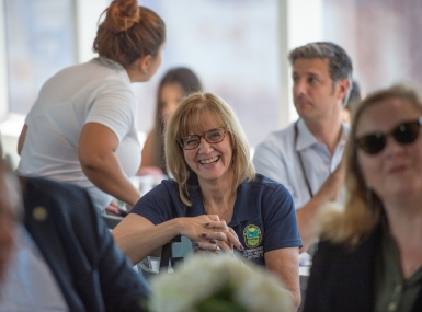 Miami-Dade County, Fla. Commissioner Eileen Higgins tells fellow LUCC members they may have to demolish wasteful space in order to make way for new affordable housing. NACo file photo