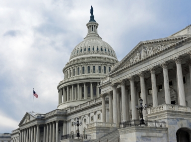 U.S. Capitol cloudy