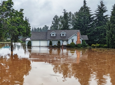 Flooded home