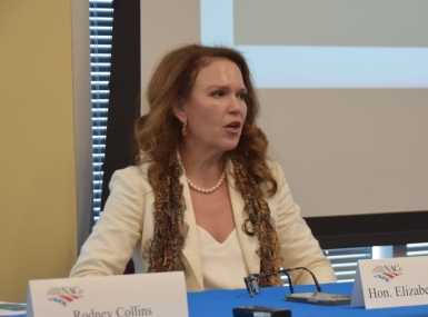 Elizabeth Trosch, chief district court judge for North Carolina’s 26th Judicial District. Photo by Charlie Ban