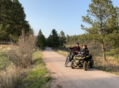 Jeremy J. Chatelain rides a trail in El Paso County, Colo. using an off-road wheelchair. Photo courtesy of Jeremy J. Chatelain