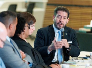 Harris County, Texas Commissioner Adrian Garcia describes how no zoning does not necessarily mean no problems when it comes to promoting housing affordability. Photo by Josh Reed