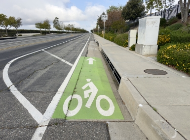 Urban bike lane