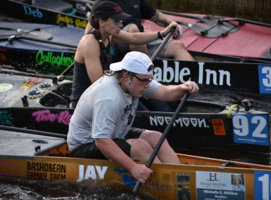 Competitors launch into the AuSable River Canoe Marathon, which has attracted crowds to Crawford County, Mich. since 1947. Photo by John Garrod