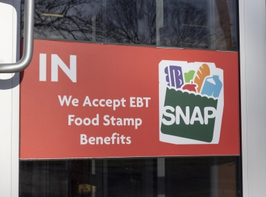 SNAP and EBT Accepted here sign