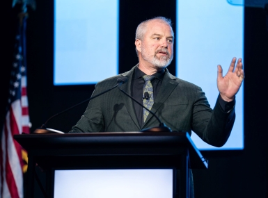 NACo President James Gore addresses the General Session audience during the 2025 Legislative Conference. Photo by Denny Henry
