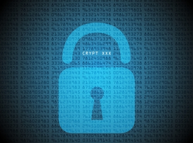 Photo of a lock protecting data