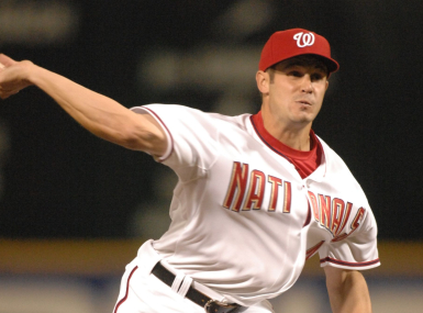 Chris Schroder on the mound, pitching for the Washington Nationals baseball team. Photo courtesy of Schroder