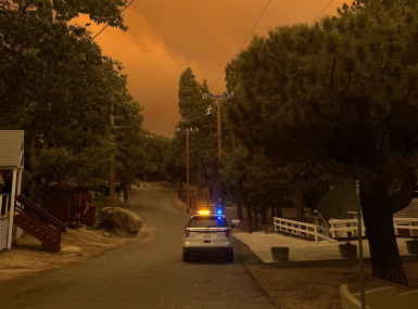 The San Bernardino County Sheriff’s Department first used the Evacuation solution mobile app during the 2022 Sheep Fire and has since used it in response to the 2024 Line and Bridge fires. Photo courtesy of the Sheriff’s Department’s public affairs division 