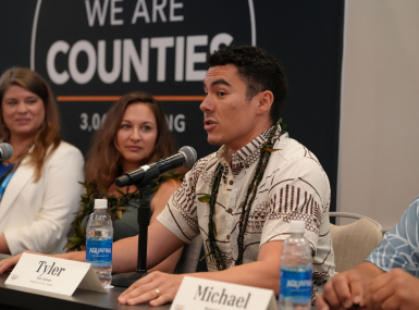 Tyler Gomes, chief administrator for Hawaiian Council, notes the there's a constant struggle to ensure that a community's needs drive the tourism industry and not the other way around. Photo by Charlie Ban