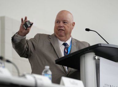 Louisiana Department of Agriculture and Forestry commissioner Michael Strain addresses the Agriculture and Rural Affairs Steering Committee. Photo by Charlie Ban
