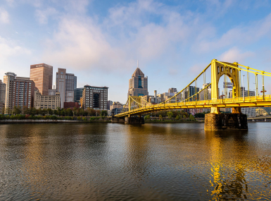  Early in the morning from the Allegheny landing