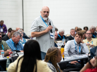 Judd Freed, Ramsey County's director or Emergency Management and Homeland Security, addresses the NACo Board of Directors. Photo by Denny Henry