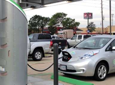 Electric car charging station in Harris County, Texas; Wikimedia Commons.png Image of Electric car charging station in Harris County, Texas; Wikimedia Commons.png