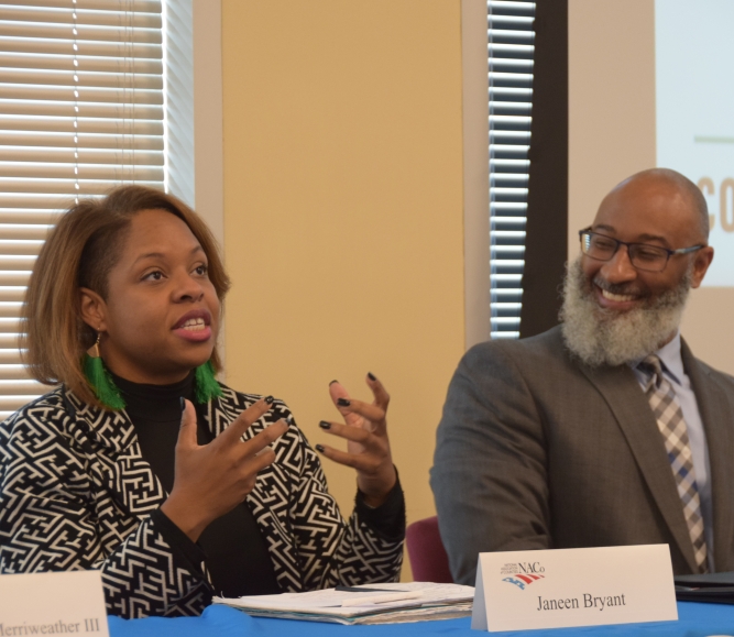 MeckCo Speakers on a Panel