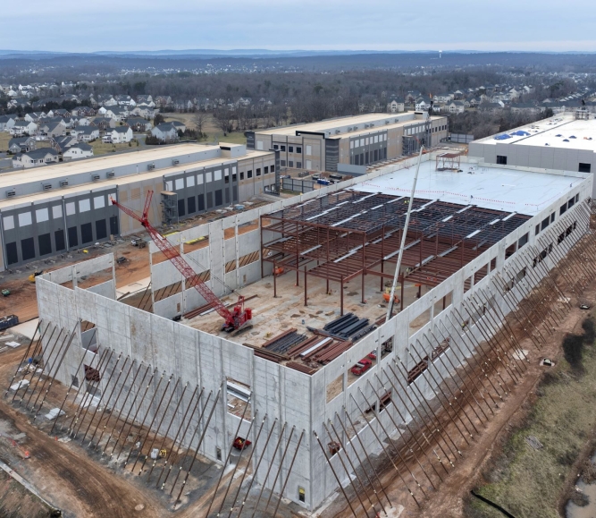 Construction of Amazon Mid-Atlantic Region data center in Loudoun County, Va. Photo by Getty Images