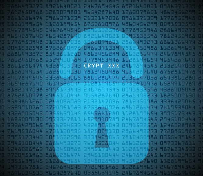 Photo of a lock protecting data