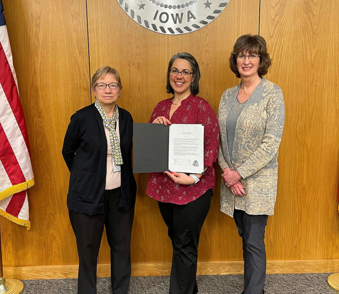Story County, Iowa issues a proclamation for National County Government Month.