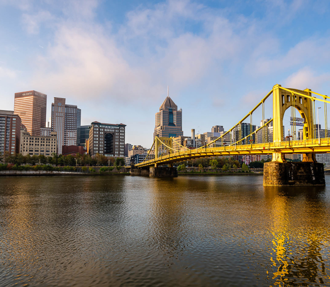  Early in the morning from the Allegheny landing