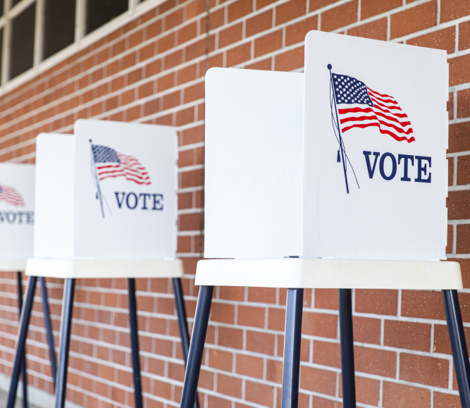 Voting booths