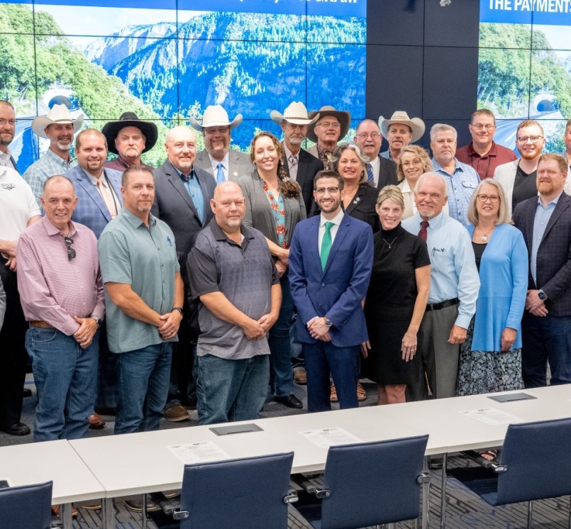 Officials from public lands counties gather before taking their message to Capitol Hill Sept. 14. Photo by Chris Ferenzi