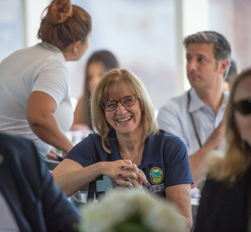 Miami-Dade County, Fla. Commissioner Eileen Higgins tells fellow LUCC members they may have to demolish wasteful space in order to make way for new affordable housing. NACo file photo