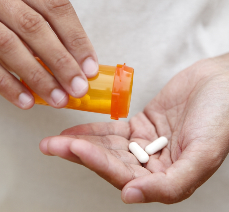 Medicines in hand