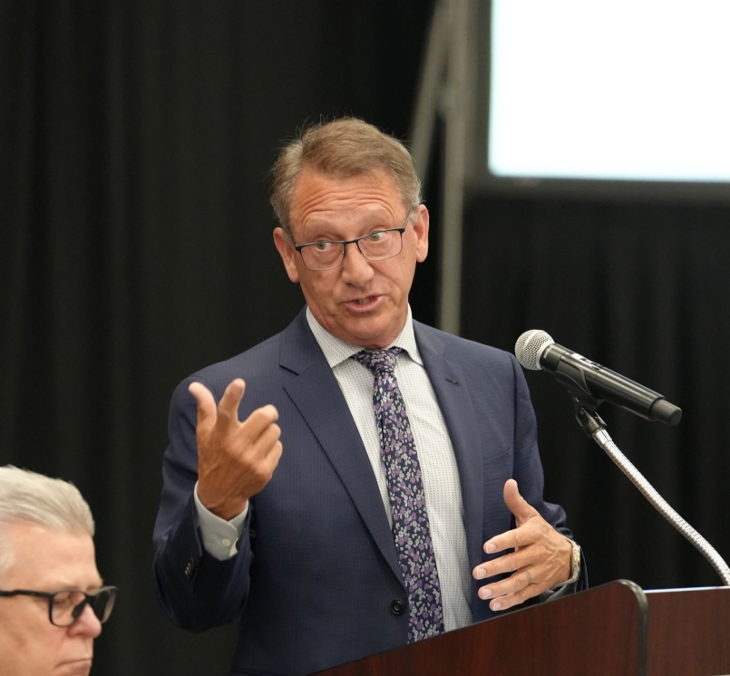 Greg Brophy, Colorado director of the Western Way, addresses the WIR Board of Directors. Photo by Charlie Ban