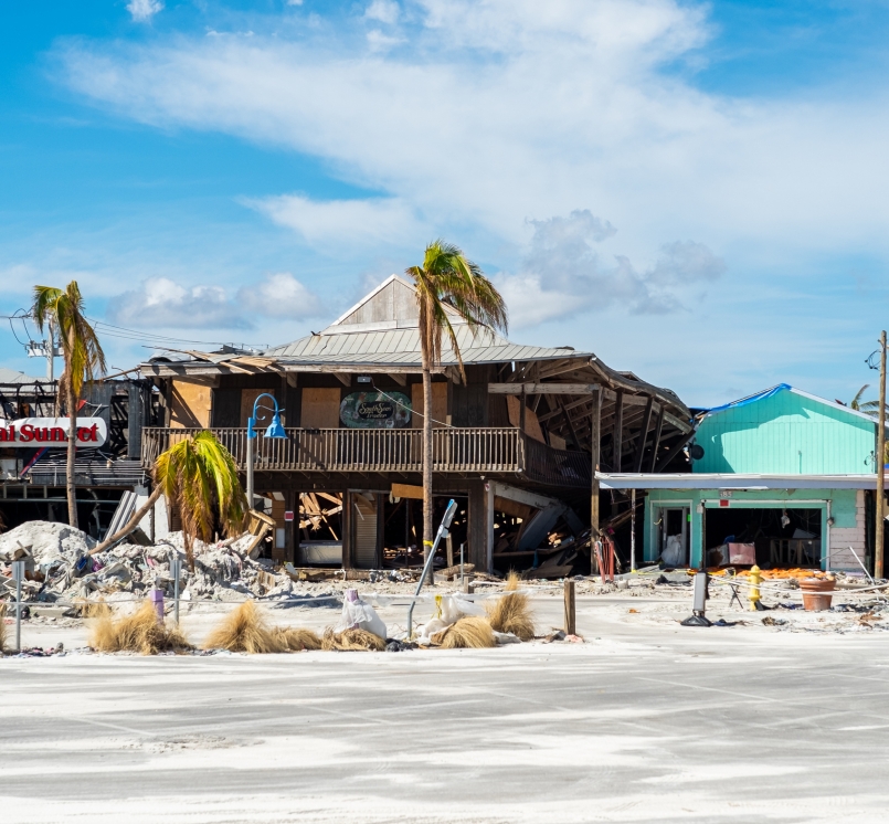 Business along San Carlos Boulevard that were damaged during Hurricane Ian