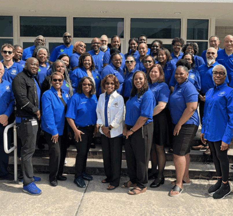 DeKalb County, Ga.’s Human Resources and Merit System team poses for a photo. DeKalb HR saw a 50% reduction in grievances after it shifted its Policy Council meetings 
