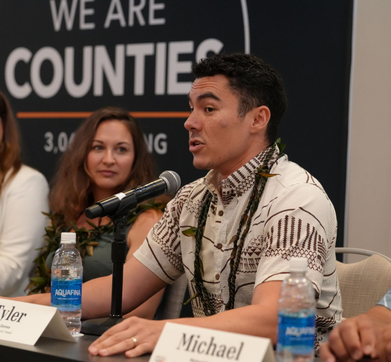 Tyler Gomes, chief administrator for Hawaiian Council, notes the there's a constant struggle to ensure that a community's needs drive the tourism industry and not the other way around. Photo by Charlie Ban
