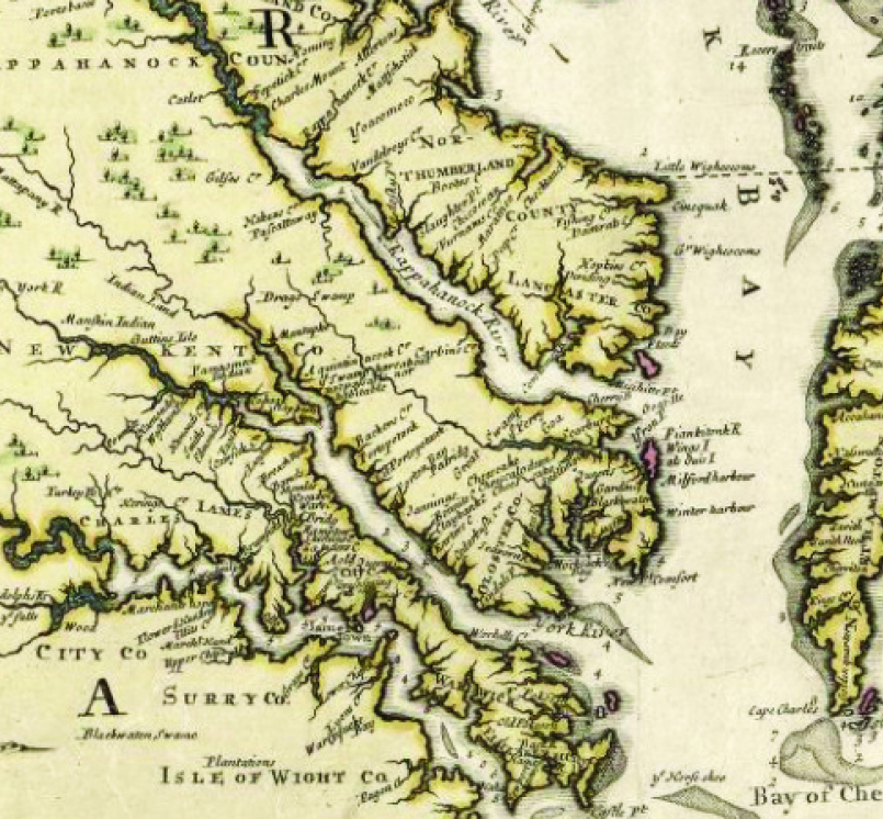 The original shires of Virginia.