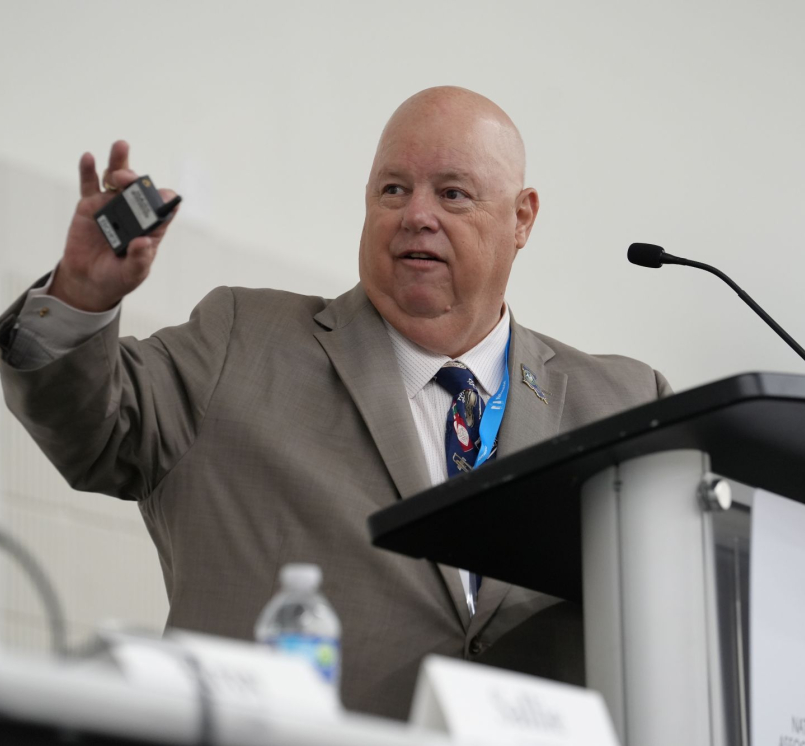 Louisiana Department of Agriculture and Forestry commissioner Michael Strain addresses the Agriculture and Rural Affairs Steering Committee. Photo by Charlie Ban