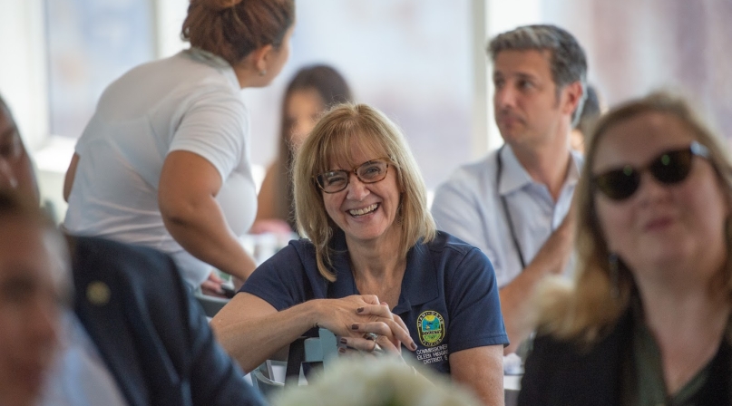 Miami-Dade County, Fla. Commissioner Eileen Higgins tells fellow LUCC members they may have to demolish wasteful space in order to make way for new affordable housing. NACo file photo