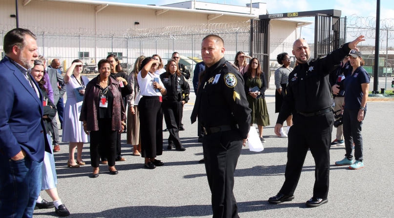 County officials from around the country visit the Orange County, Fla. jail Oct. 6 at the LUCC Symposium. Photo by Mike Davies, Orange County, Fla. Corrections