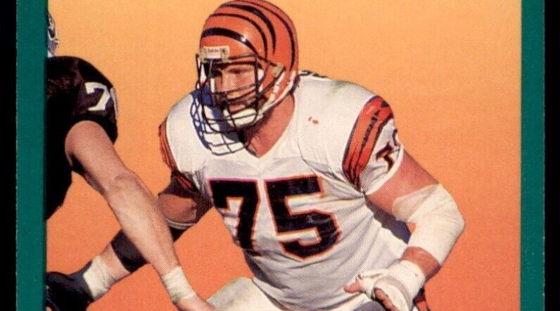 Bruce Reimers' 1991 Fleer trading card during his last season playing for the Bengals