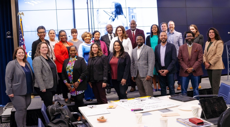 Members of the NACo’s Equity + Governance Task Force during their March meeting in Washington, D.C. Photo by Leon Lawrence III 