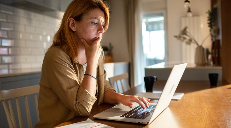 Woman on laptop