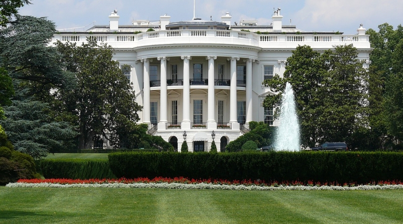 White House from the South Lawn