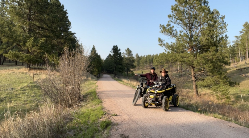 Jeremy J. Chatelain rides a trail in El Paso County, Colo. using an off-road wheelchair. Photo courtesy of Jeremy J. Chatelain