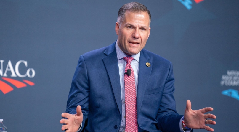 Rep. Marc Molinaro (R-N.Y.) discusses the Restore the Partnership Act Feb. 12 at the General Session. Photo by Denny Henry