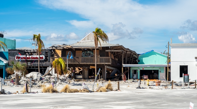 Business along San Carlos Boulevard that were damaged during Hurricane Ian