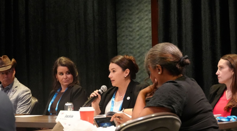 El Paso County, Texas Commissioner Jackie Butler asks a question Oct. 9, during a presentation on data centers at the LUCC Symposium in Milwaukee County, Wis. Photo by Meredith Moran